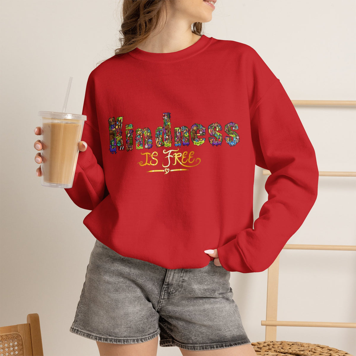 Kindness Is Free Unisex Heavy Blend™ Crewneck Sweatshirt
