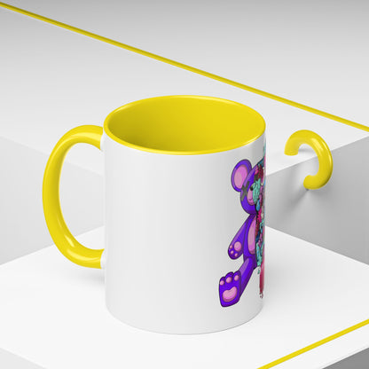 Accent Coffee Mug-Doodle Teddy