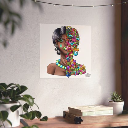 Doodle Girl Poster