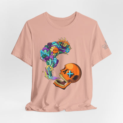 Unisex Jersey Short Sleeve Tee-Doodle Skull