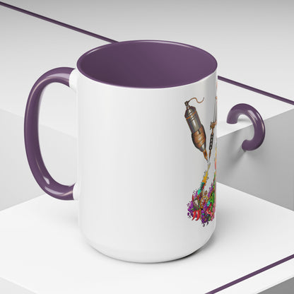 Accent Coffee Mug-Doodle Tattoo