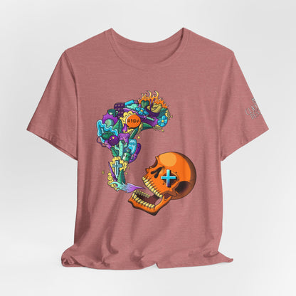 Unisex Jersey Short Sleeve Tee-Doodle Skull