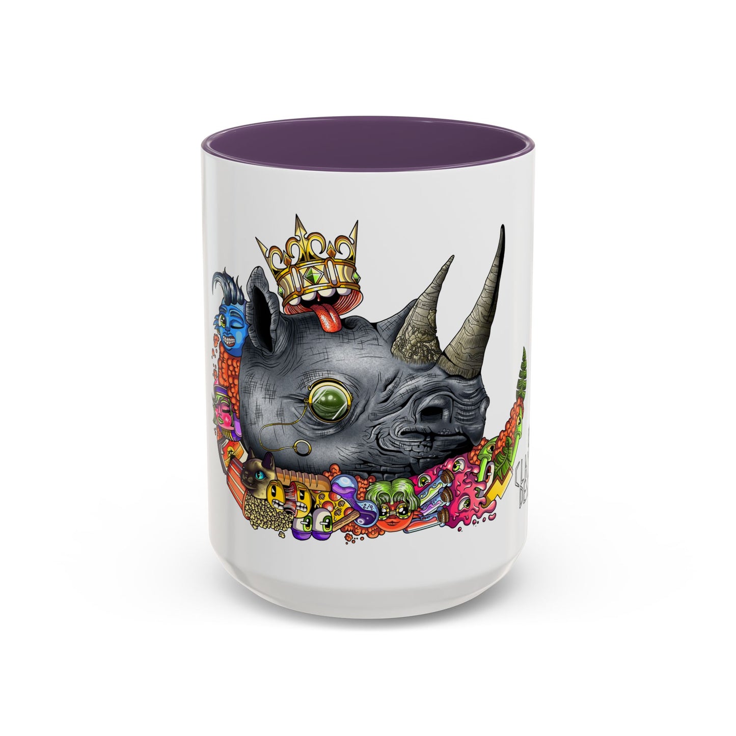 Accent Coffee Mug-Doodle Rhino