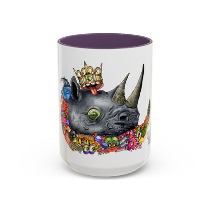 Accent Coffee Mug-Doodle Rhino