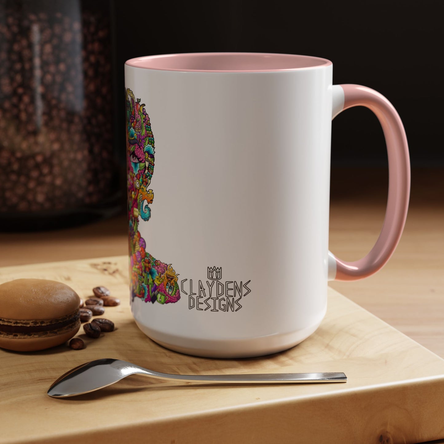 Accent Coffee Mug-Doodle Girl