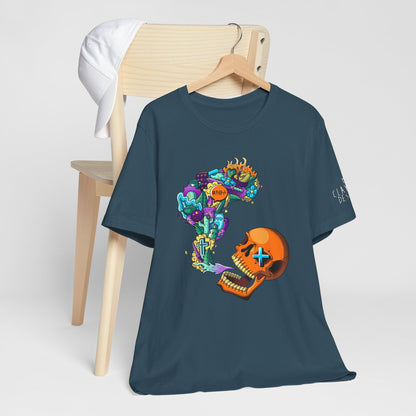 Unisex Jersey Short Sleeve Tee-Doodle Skull