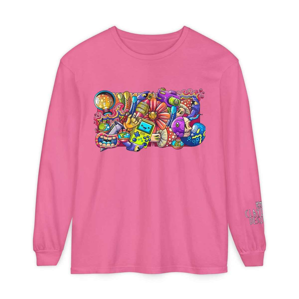 Unisex Garment-dyed Long Sleeve T-Shirt