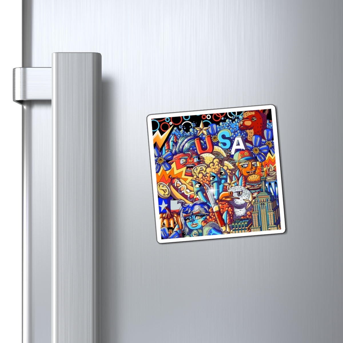 USA theme Magnets