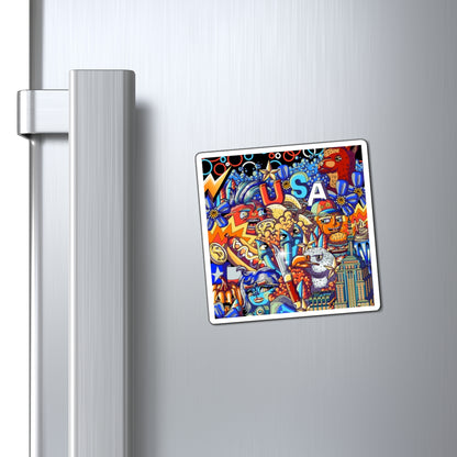 USA theme Magnets