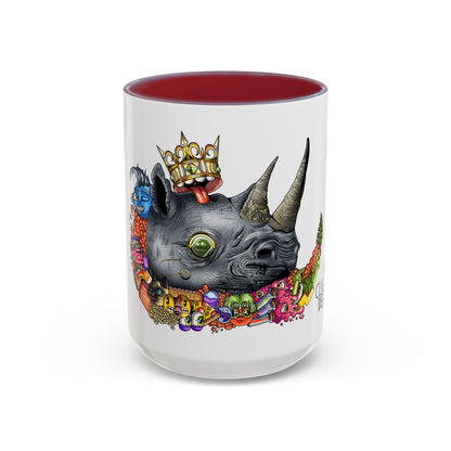 Accent Coffee Mug-Doodle Rhino