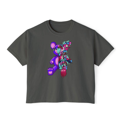 Women's Boxy Tee-Doodle Teddy