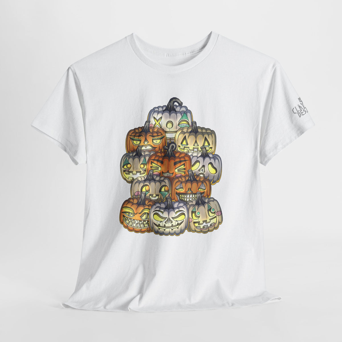 Halloween Pumpkin Unisex Heavy Cotton Tee