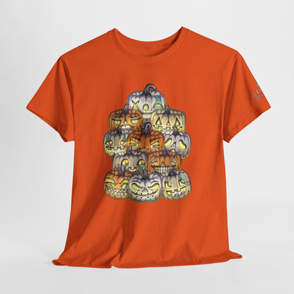 Halloween Pumpkin Unisex Heavy Cotton Tee