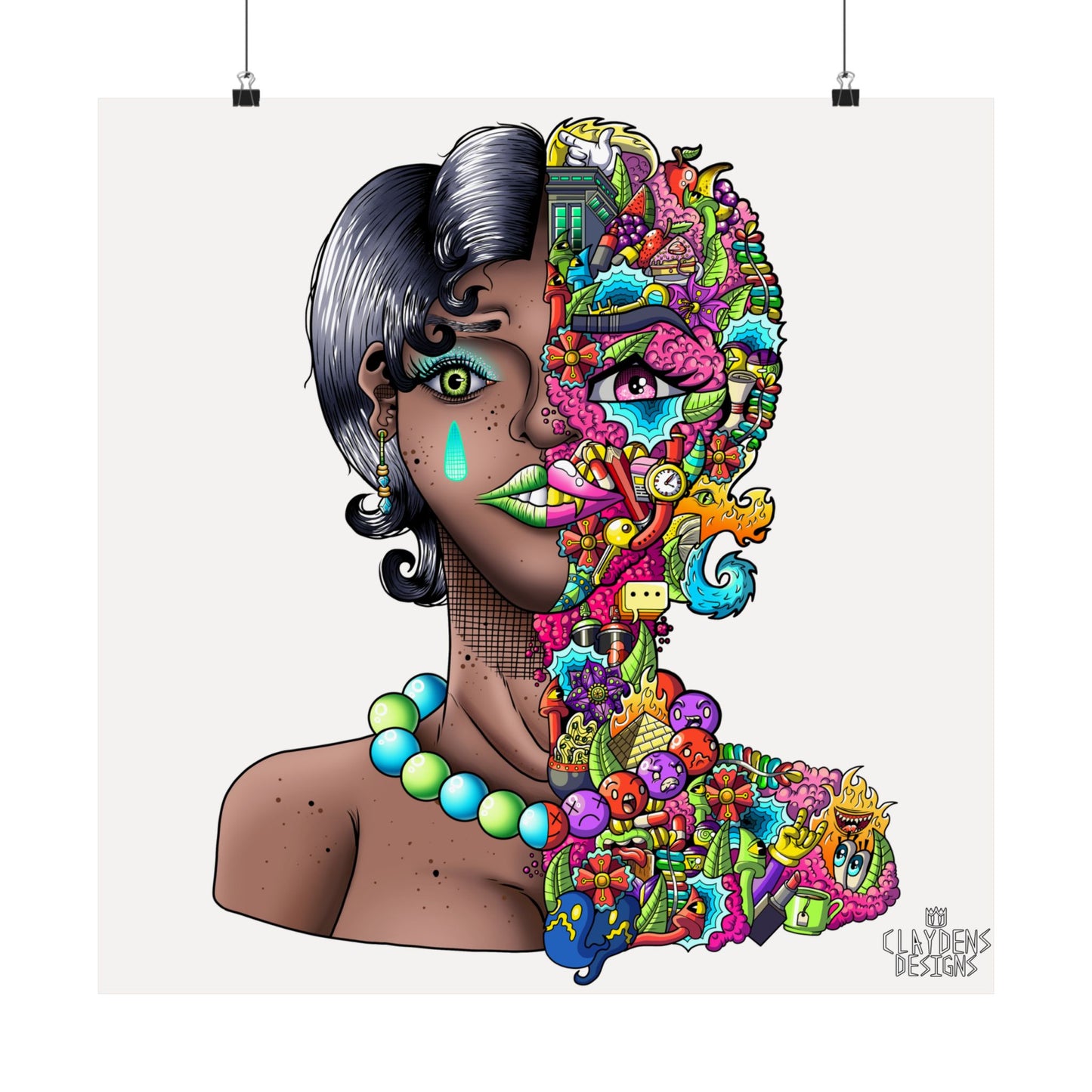 Doodle Girl Poster