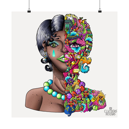 Doodle Girl Poster