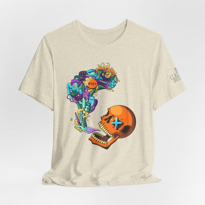 Unisex Jersey Short Sleeve Tee-Doodle Skull