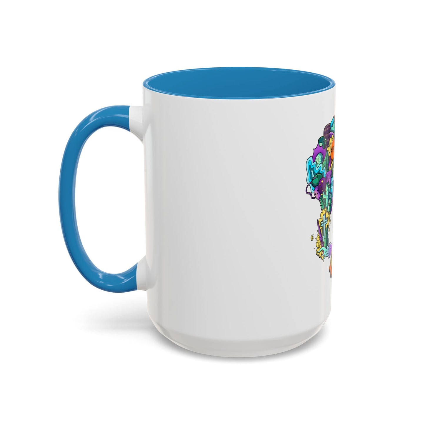 Accent Coffee Mug-Doodle Skull