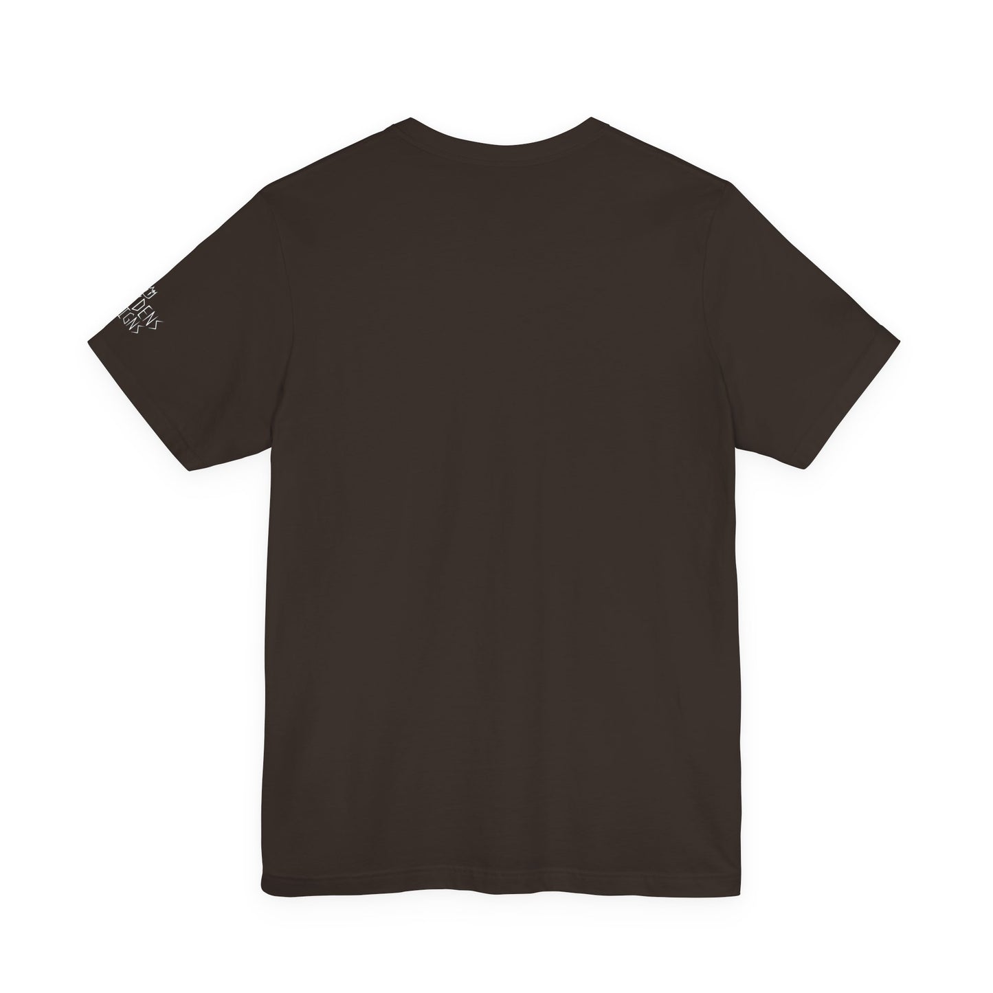 Bella+Canvas Unisex Jersey Short Sleeve Tee with print on sleeve