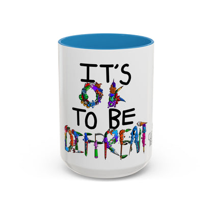 Accent Coffee Mug-Doodle It's OK to be Different