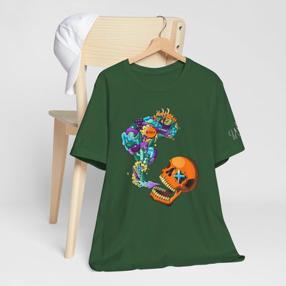 Unisex Jersey Short Sleeve Tee-Doodle Skull