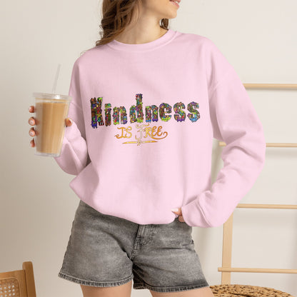 Kindness Is Free Unisex Heavy Blend™ Crewneck Sweatshirt