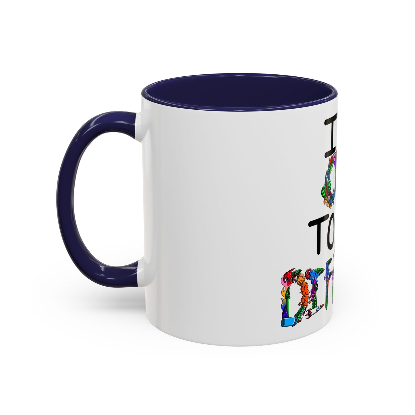 Accent Coffee Mug-Doodle It's OK to be Different