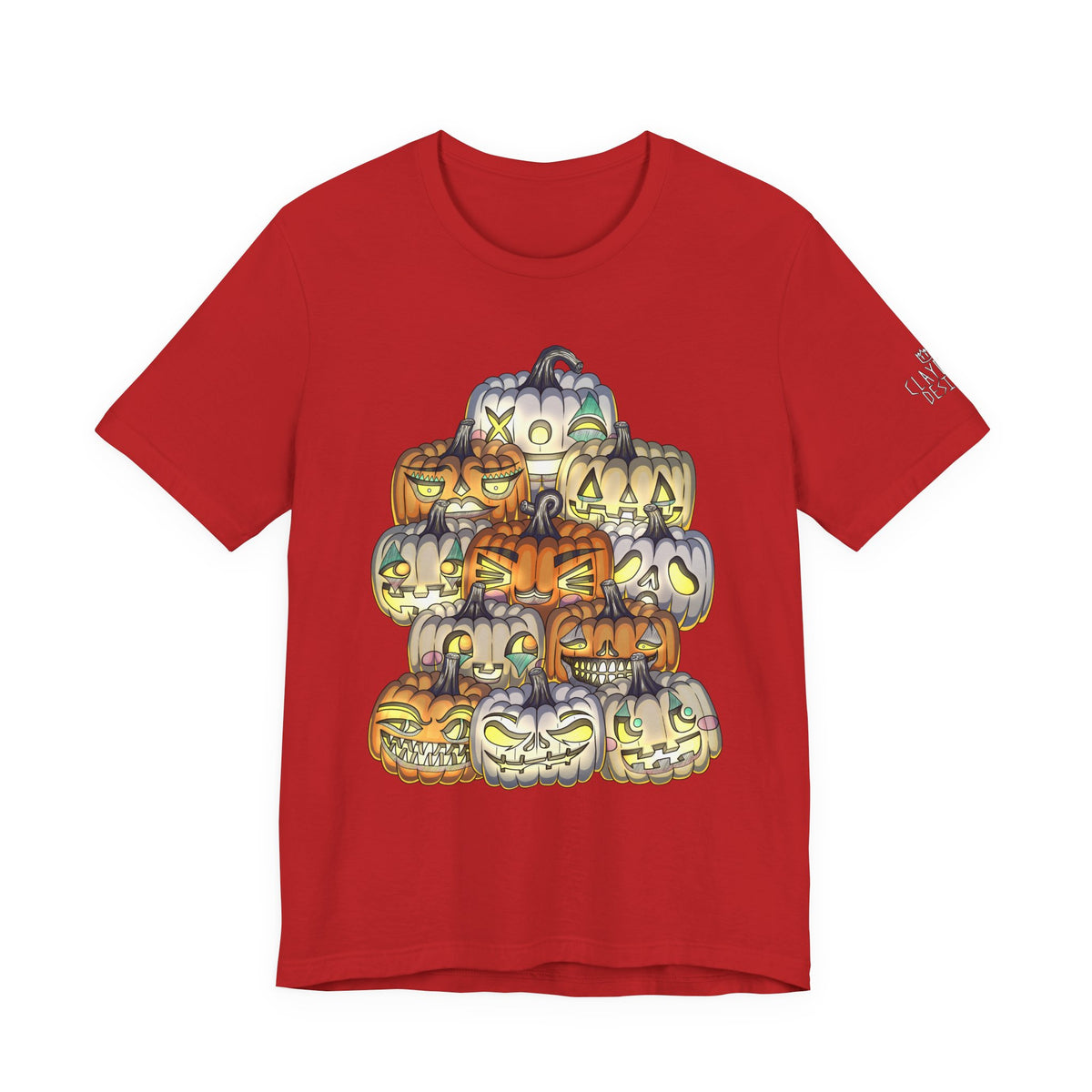 Halloween Pumpkin Unisex Jersey Short Sleeve Tee