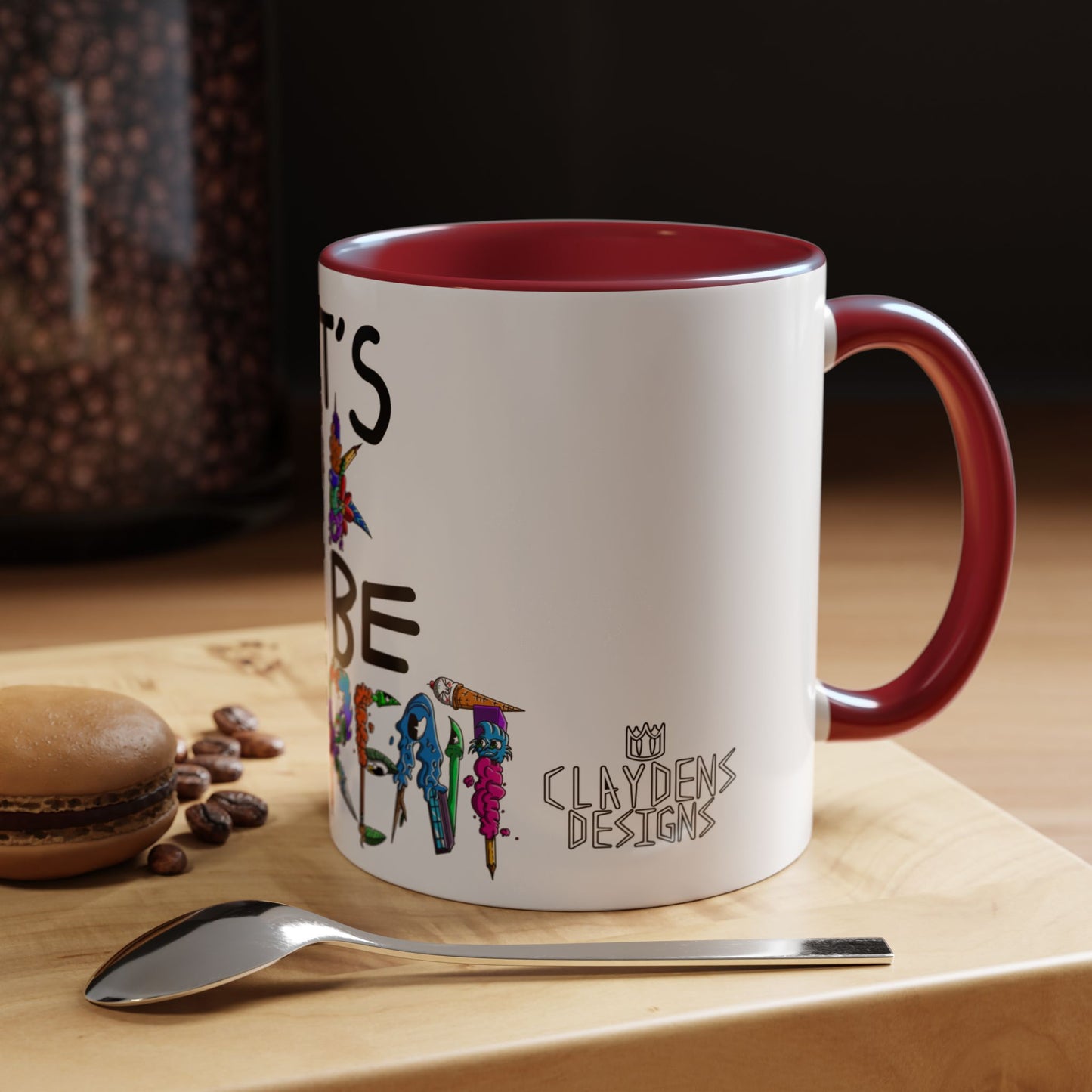 Accent Coffee Mug-Doodle It's OK to be Different