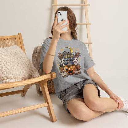 Adult Halloween Pumpkin Unisex Heavy Cotton Tee