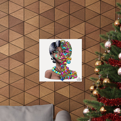 Doodle Girl Poster