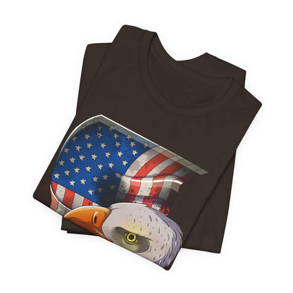 Bella+Canvas Unisex Jersey Short Sleeve Tee with print on sleeve