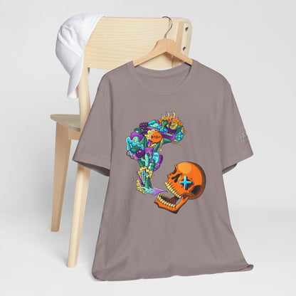 Unisex Jersey Short Sleeve Tee-Doodle Skull