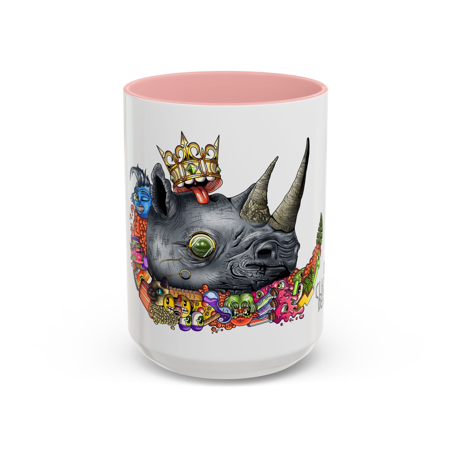 Accent Coffee Mug-Doodle Rhino