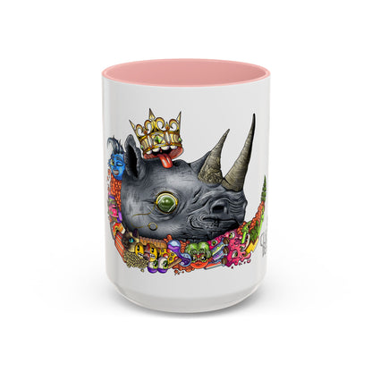 Accent Coffee Mug-Doodle Rhino