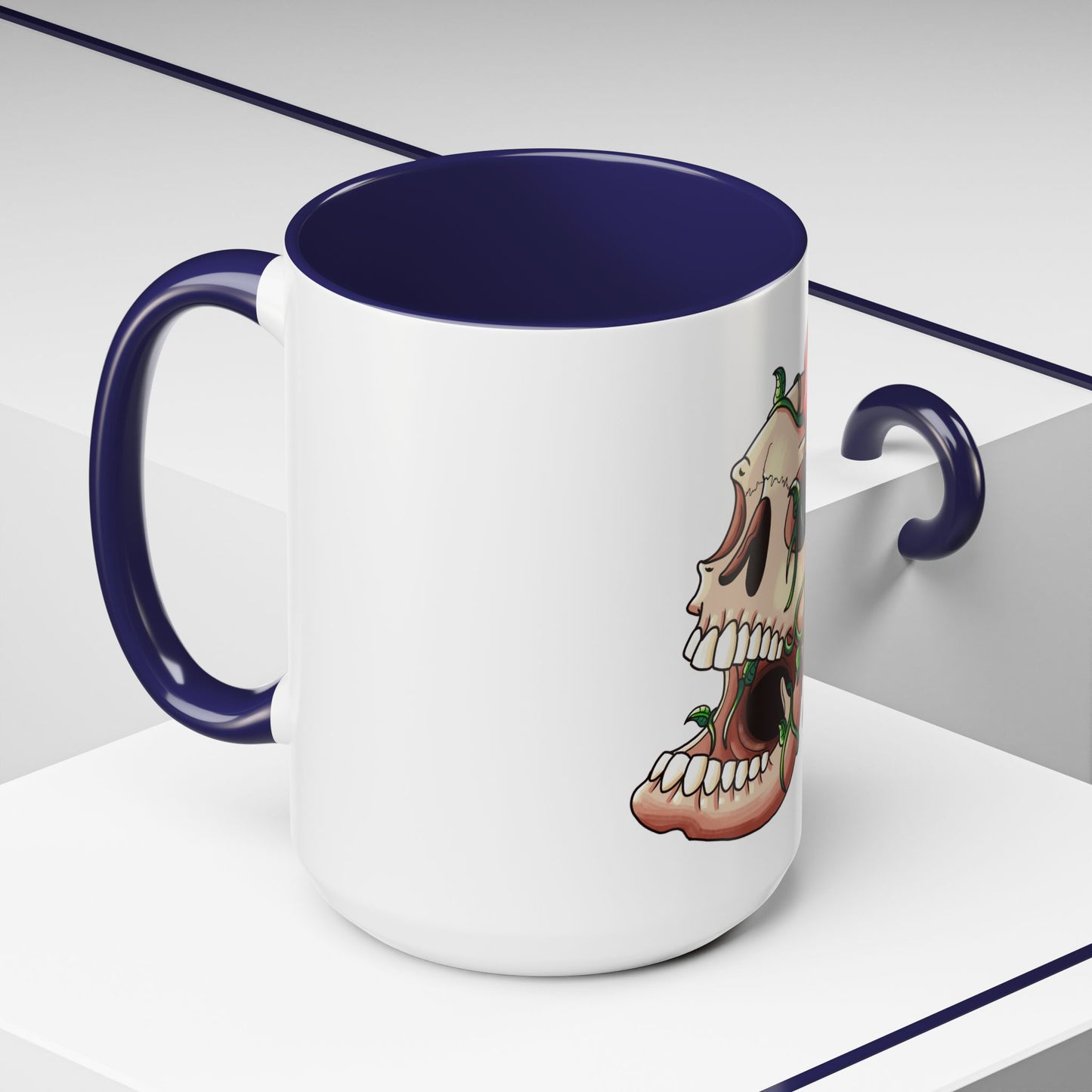 Accent Coffee Mug-Skull design