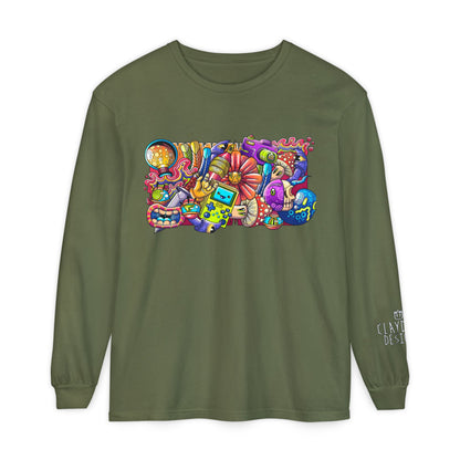 Unisex Garment-dyed Long Sleeve T-Shirt