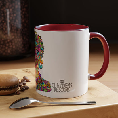 Accent Coffee Mug-Doodle Girl