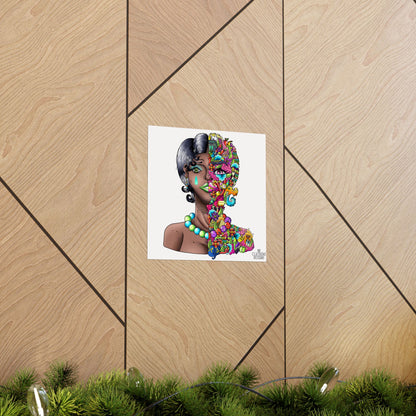 Doodle Girl Poster