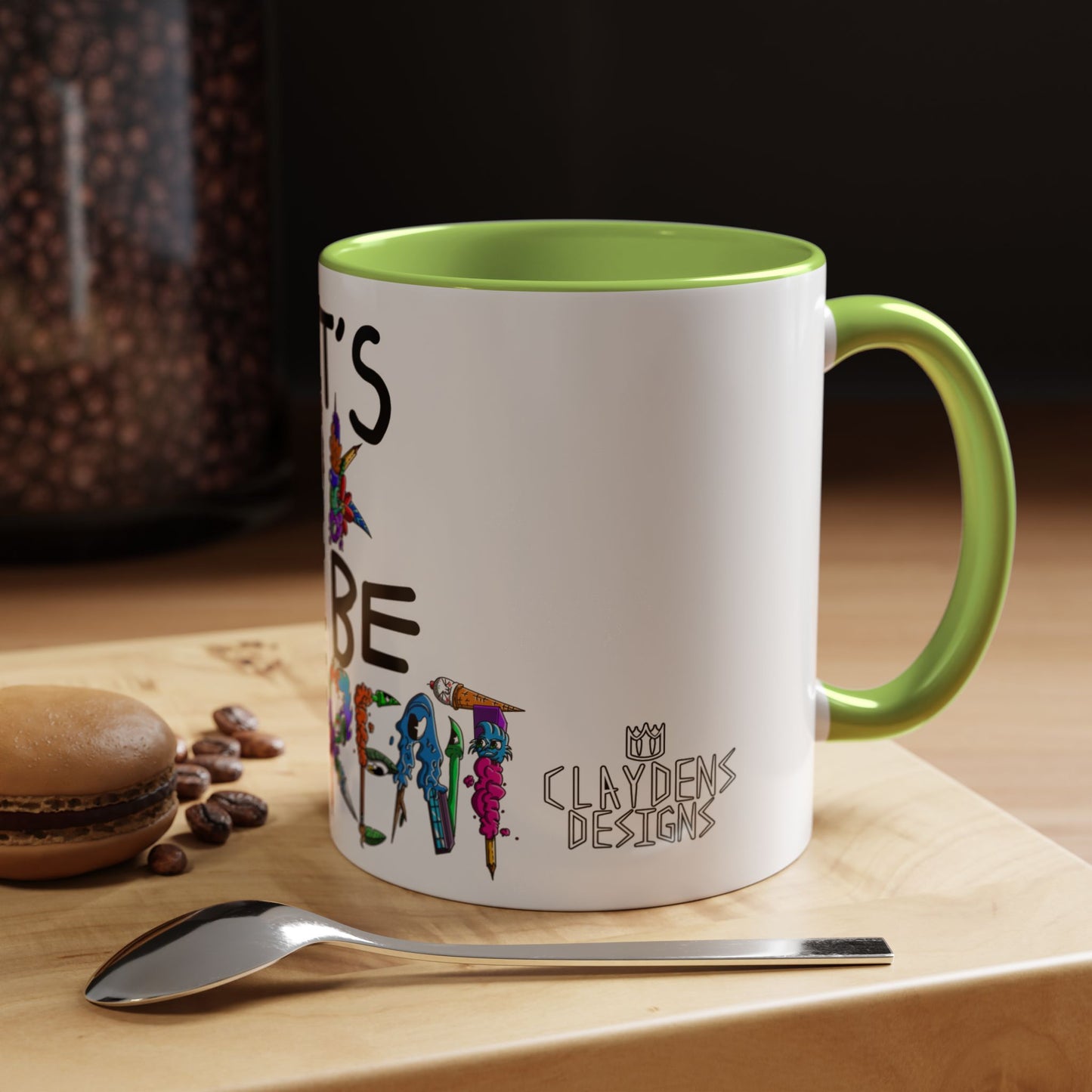 Accent Coffee Mug-Doodle It's OK to be Different