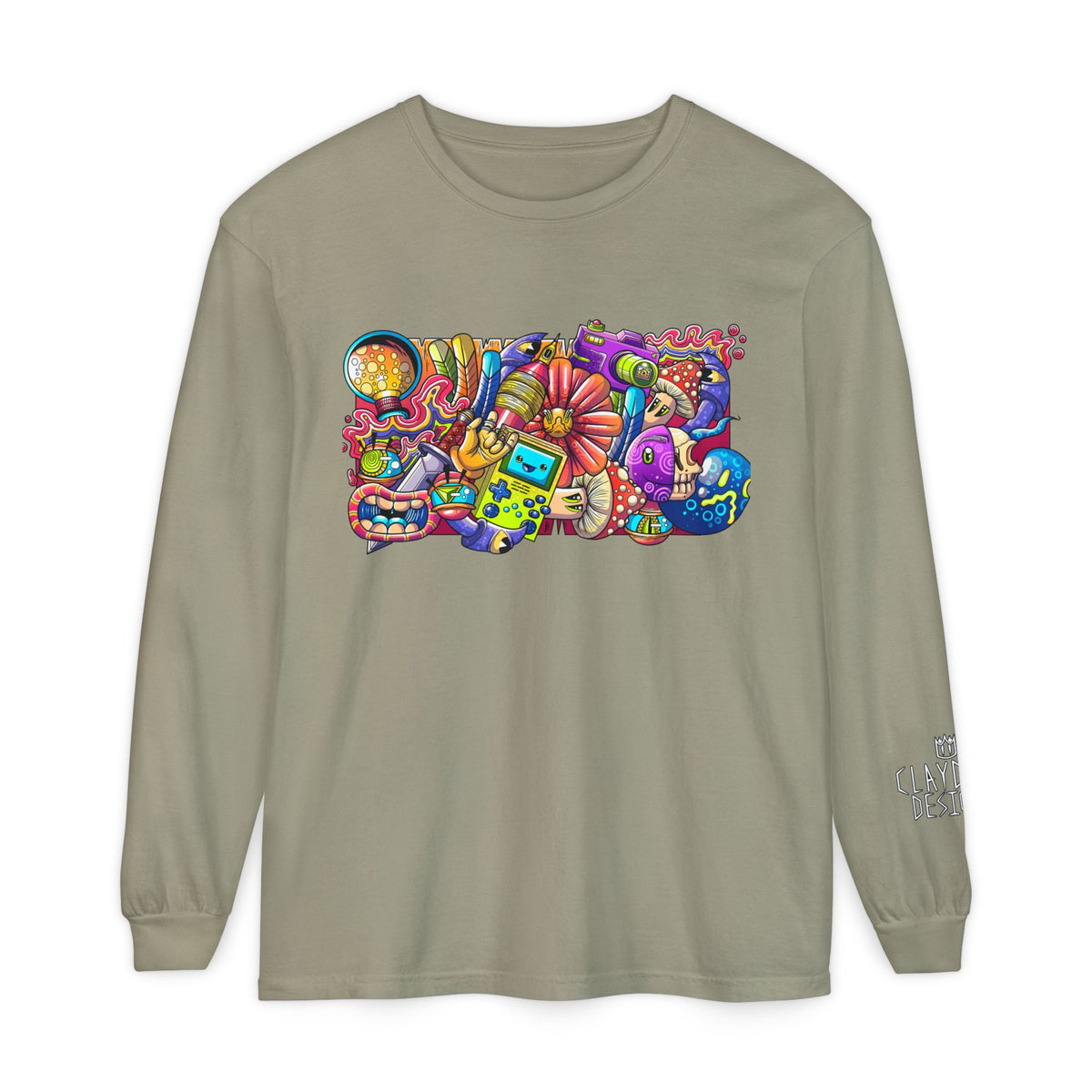 Unisex Garment-dyed Long Sleeve T-Shirt