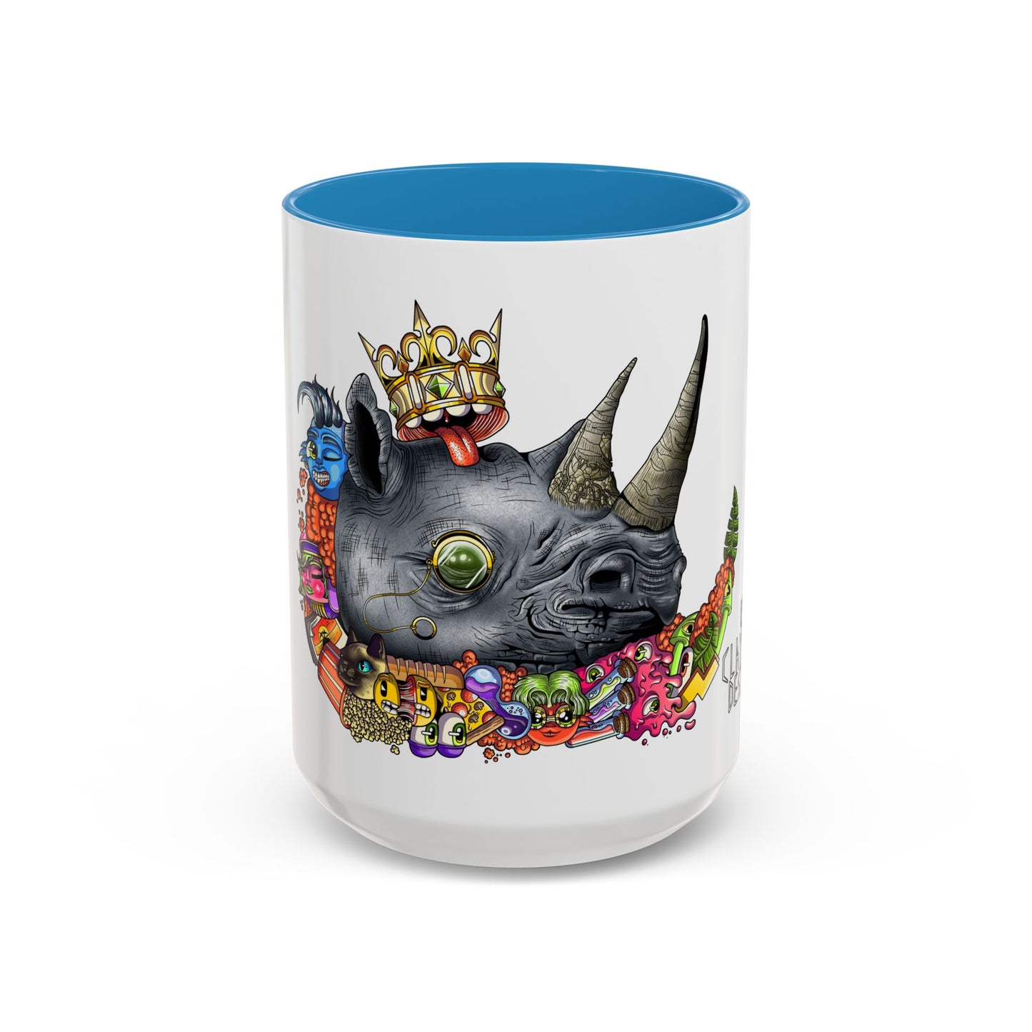 Accent Coffee Mug-Doodle Rhino