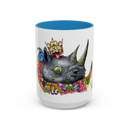 Accent Coffee Mug-Doodle Rhino