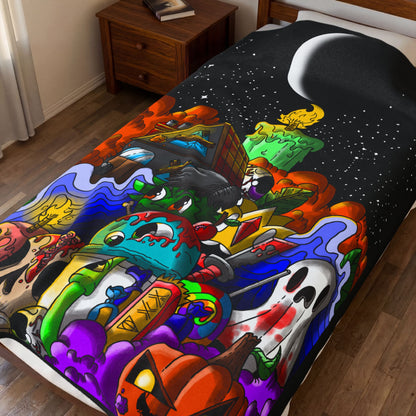 Halloween Velveteen Plush Blanket-60' x 80'