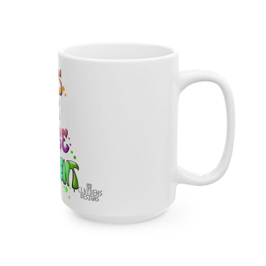 Ceramic Mug, (15oz)
