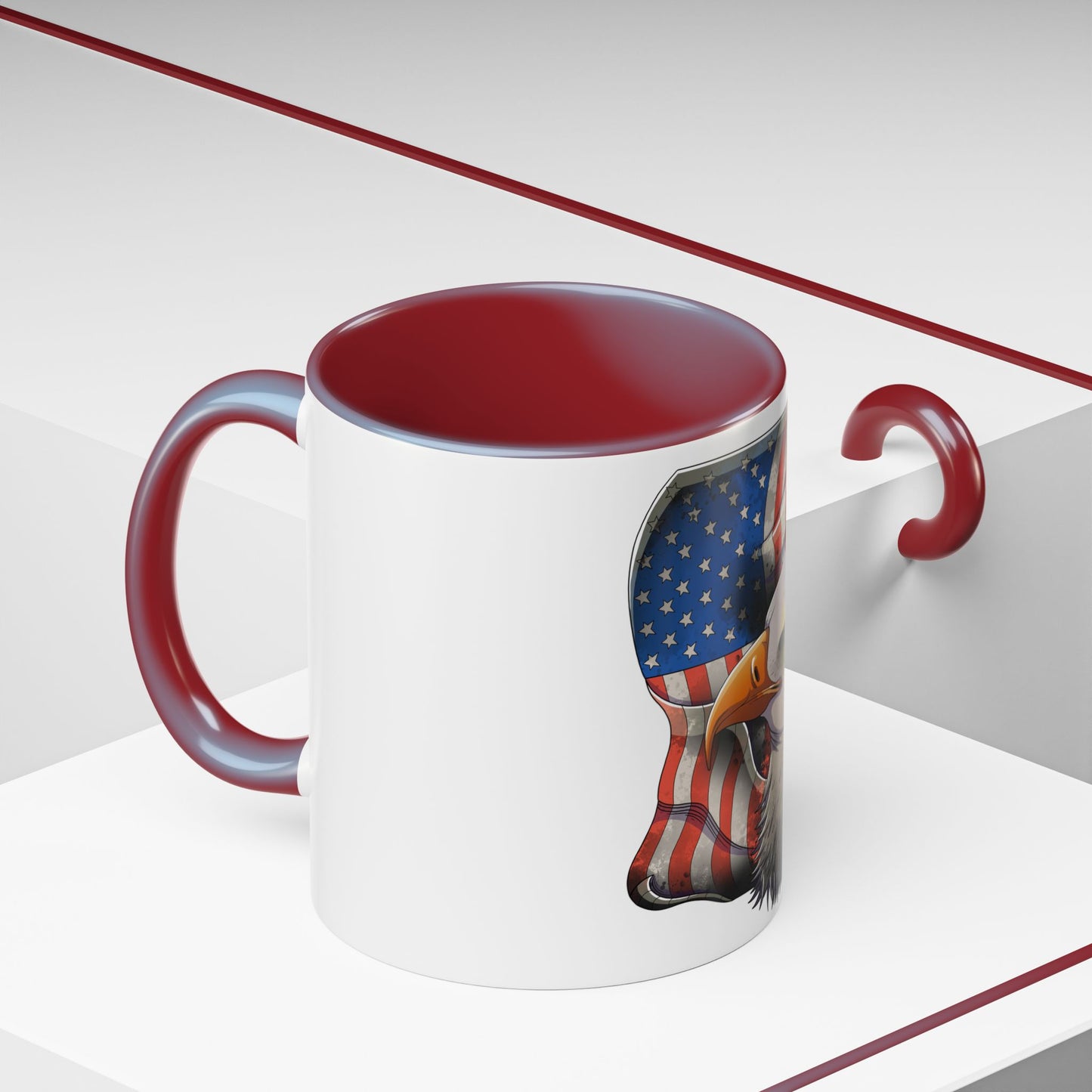 Accent Coffee Mug-American Flag