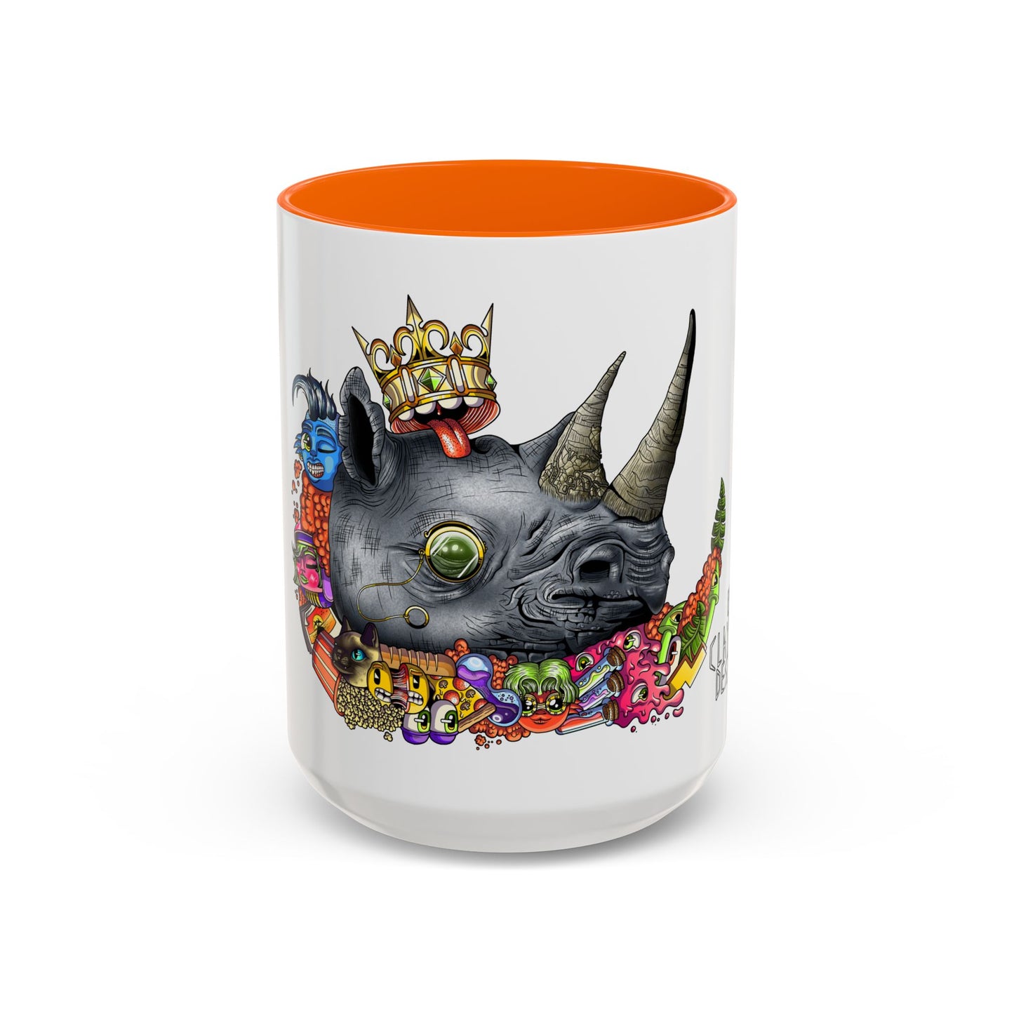 Accent Coffee Mug-Doodle Rhino