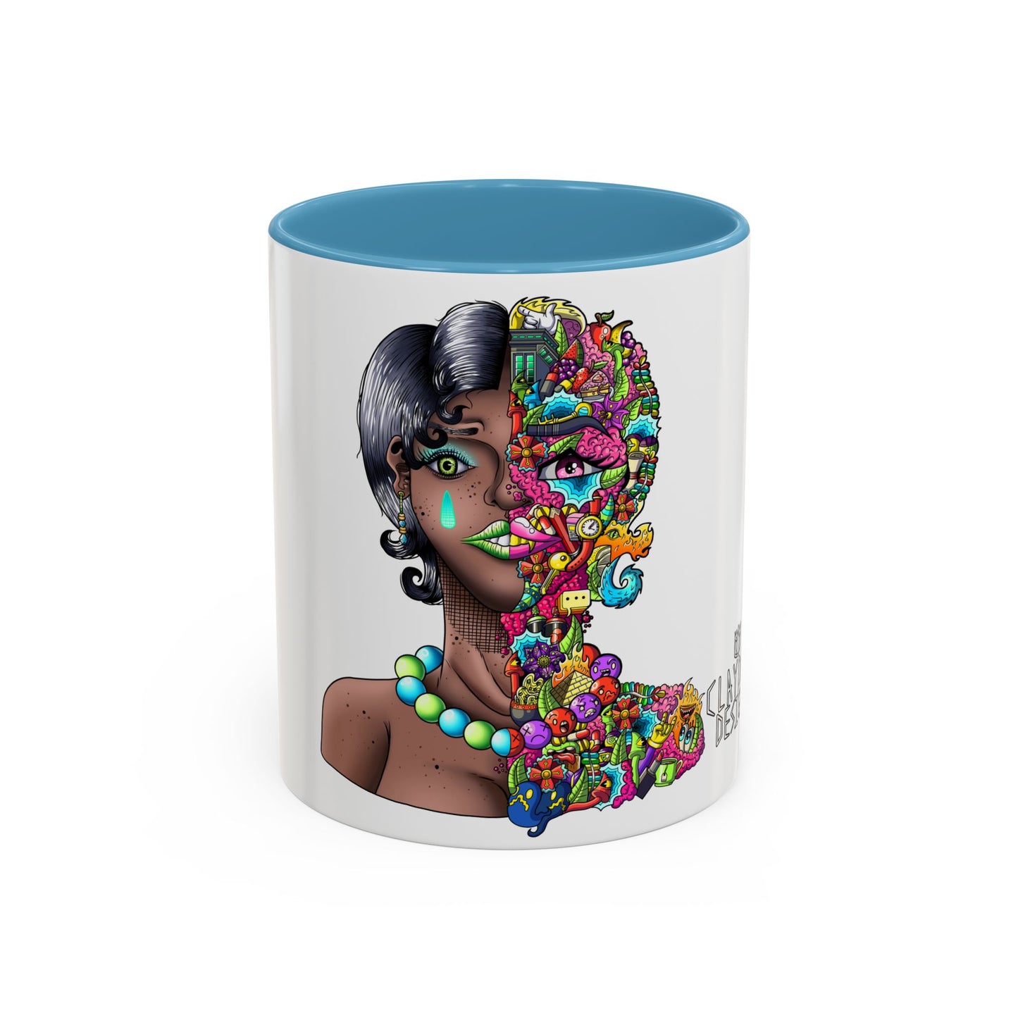 Accent Coffee Mug-Doodle Girl