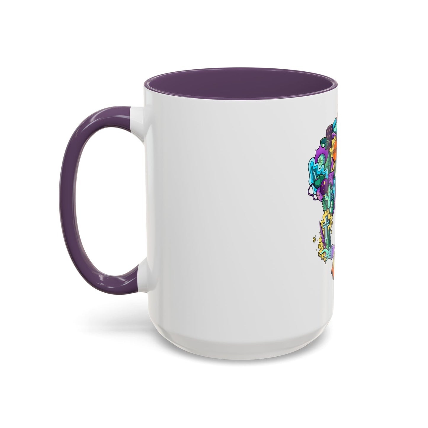Accent Coffee Mug-Doodle Skull