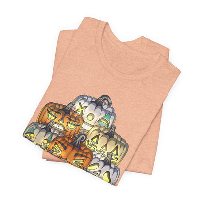 Halloween Pumpkin Unisex Jersey Short Sleeve Tee