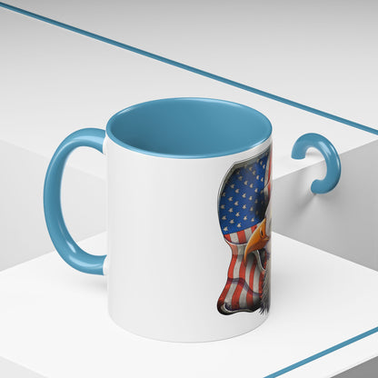 Accent Coffee Mug-American Flag